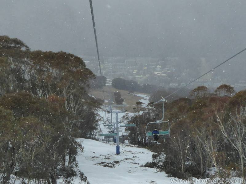 Sago falling above mid-station (not open)