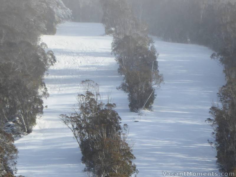 The sun came out on Wednesday morning exposing tracks on High Noon