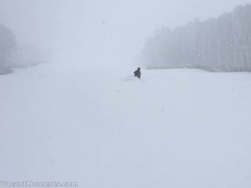 Freshies on the piste runs