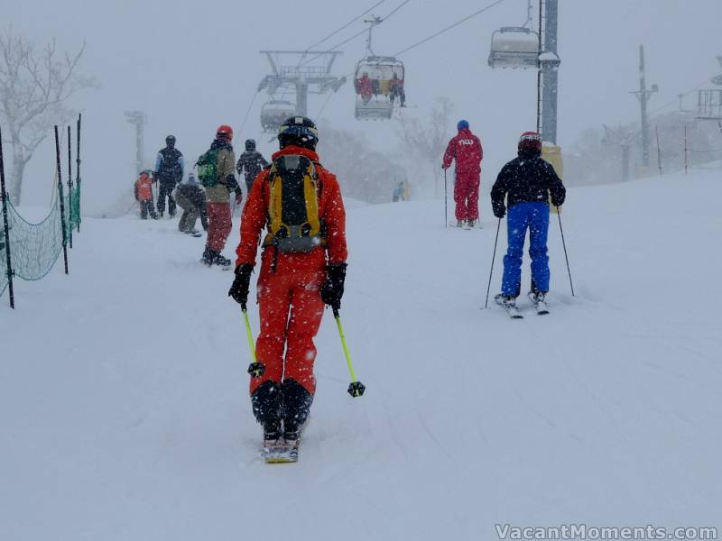 Rosco wasn't impressed with poor conditions and the big crowds in Niseko