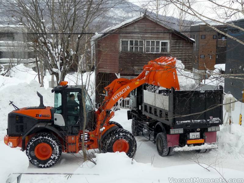 Snow clearing continues despite the lack of heavy falls