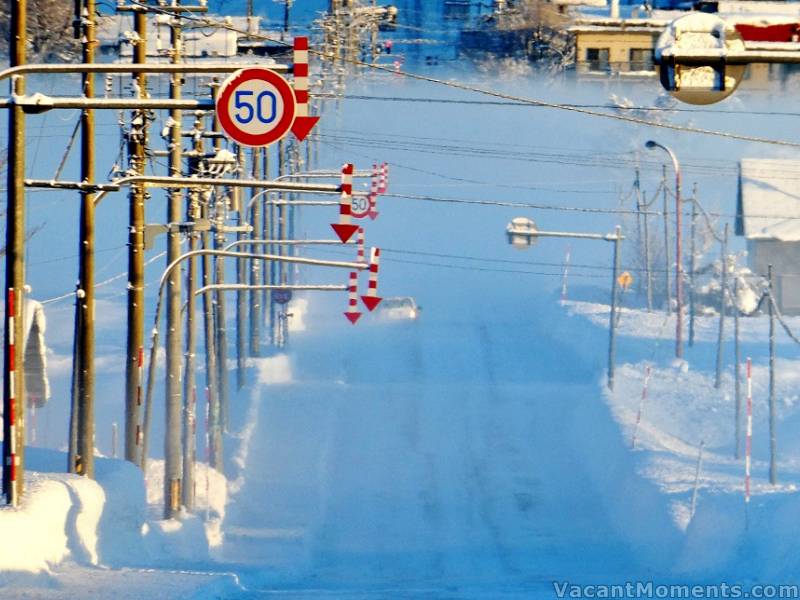 I love the Santa candy cane streetscapes