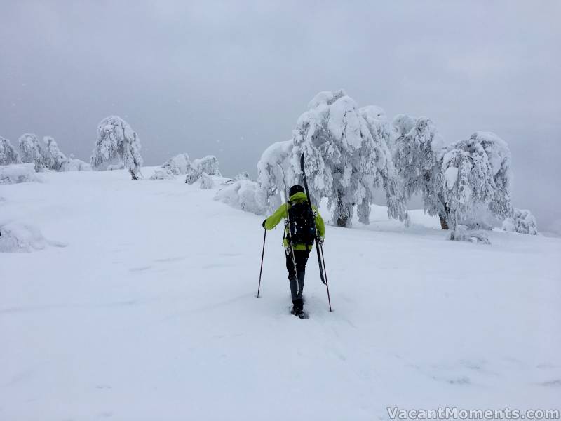 Christof heading out into the wilderness