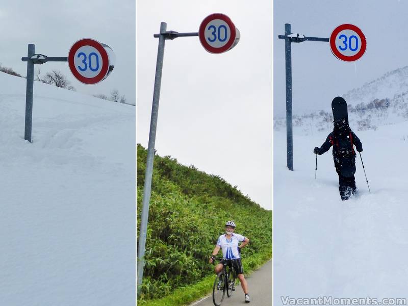 Same back country sign: 2014, 2016 and now