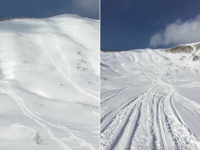 Taking the ski-doo out to test the backcountry snow quality