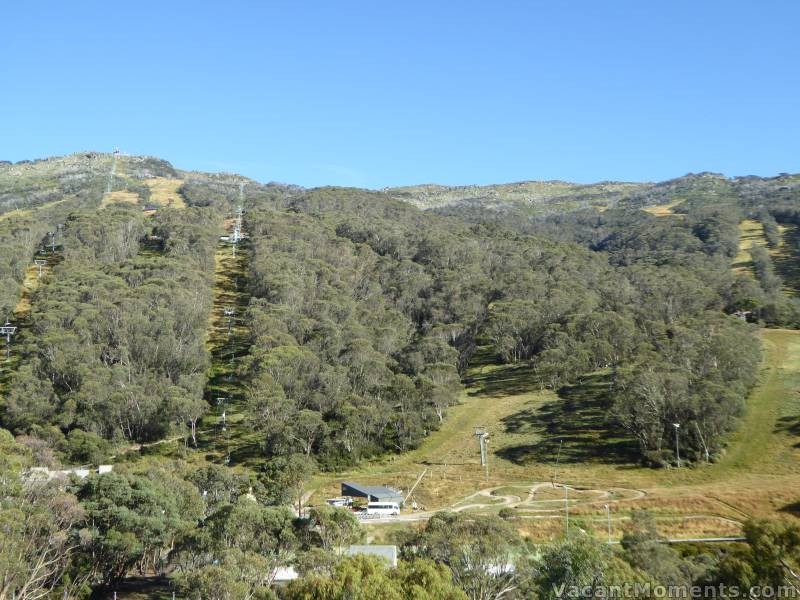 No sign of Thredbo's snow fall on the next morning