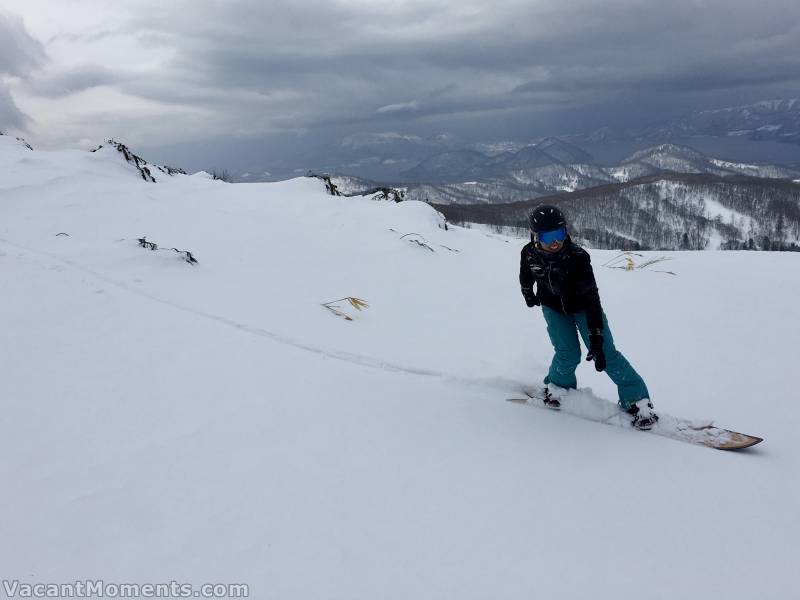 The skies look more like rain-bearing than snow-bearing and the snow looks goopy