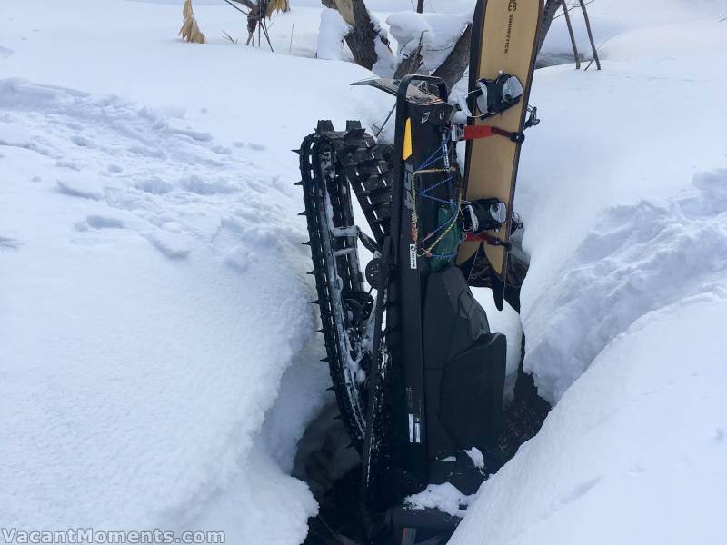 Ooops - a snow bridge collapse