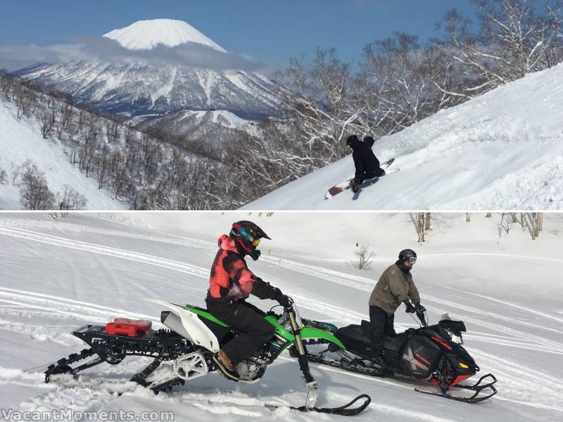 And when the snow went off around 1pm, you dust off the toys and get out and about