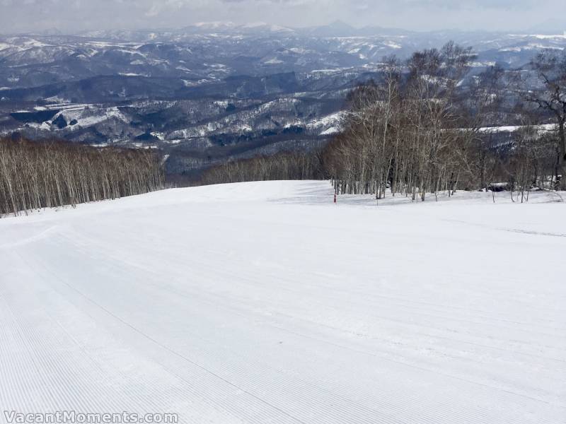 The slopes were well set for the last day of the season